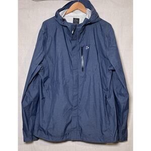Paradox Jacket Mens XL Blue Hooded Waterproof Rain Windbreaker Outdoor Shell
